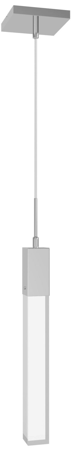 Original Glacier 1-Lt 2"W LED Pendant Pol. Chrome/Clear Crystal