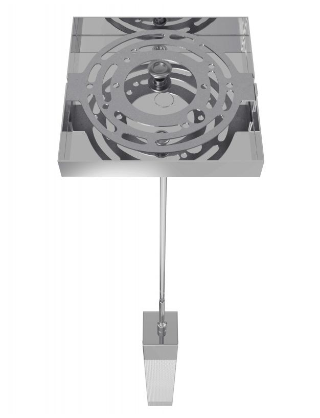 Image 3 Original Glacier 1-Lt 2"W LED Pendant Pol. Chrome/Snow Crystal more views