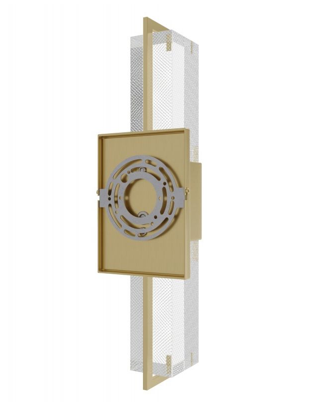 Image 3 Original Glacier 17"H LED Wall Sconce Brushed Brass/Snow Crystals more views