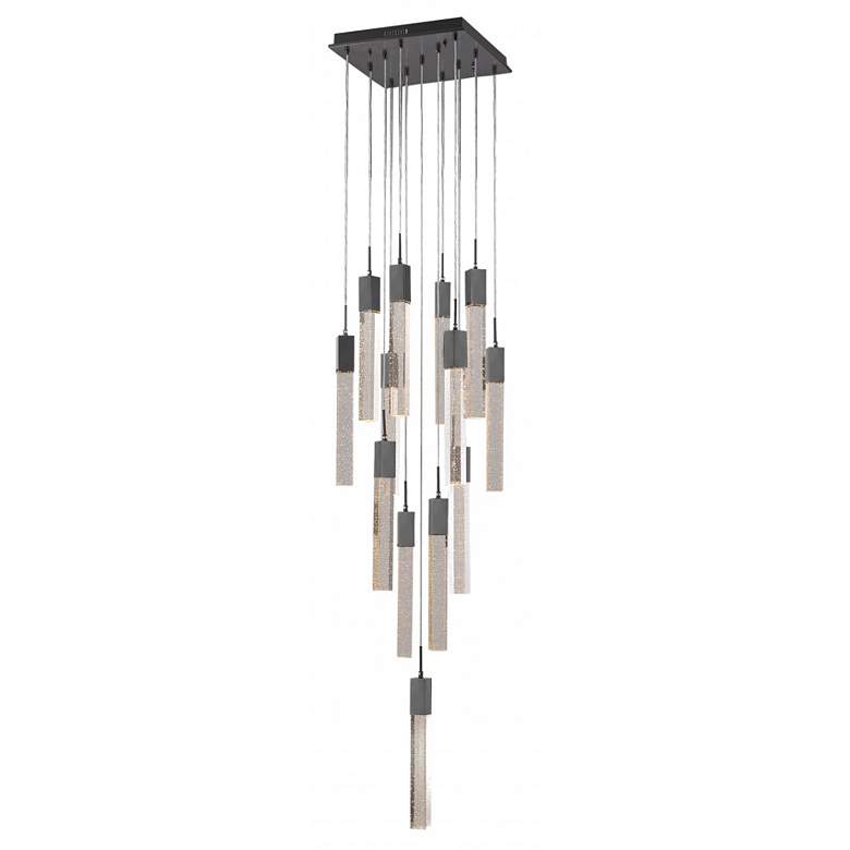 Image 1 Original Glacier 20"W Dark Bronze LED Multi-Light Pendant