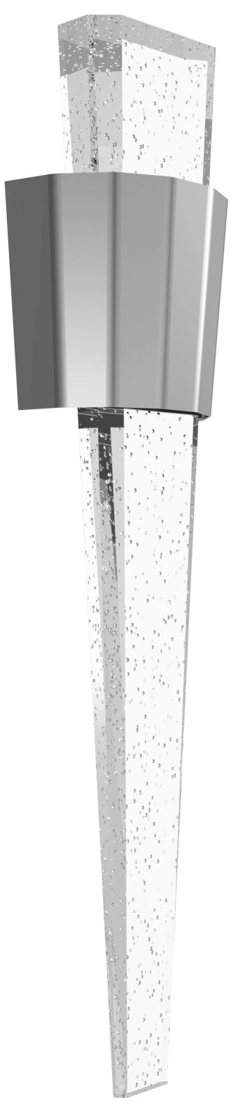 Image 3 Original Glacier 24" Angular LED Sconce Polished Nickel/Bubbled more views