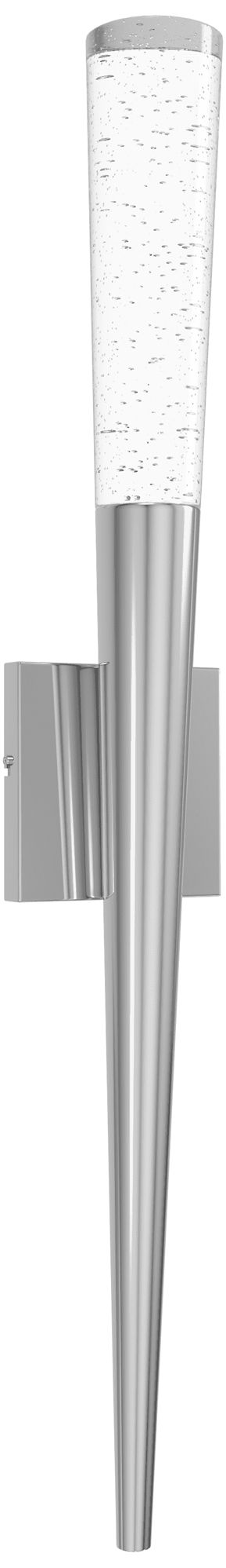 Image 2 Original Glacier 25"H Cone Shaped LED Wall Sconce Chrome/Bubbled more views