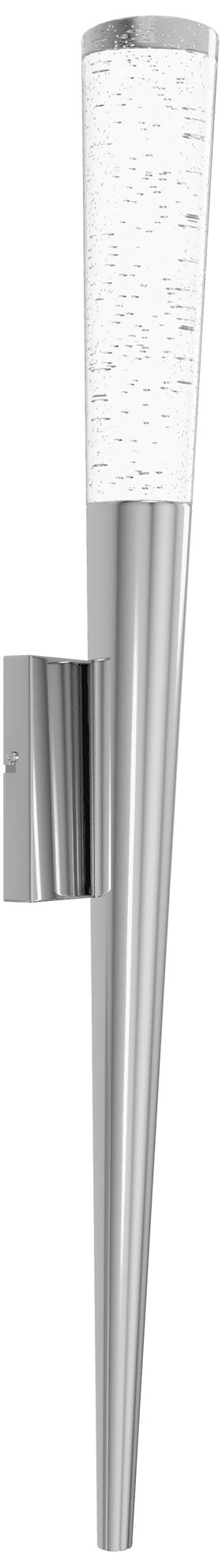 Image 3 Original Glacier 25"H Cone Shaped LED Wall Sconce Chrome/Bubbled more views