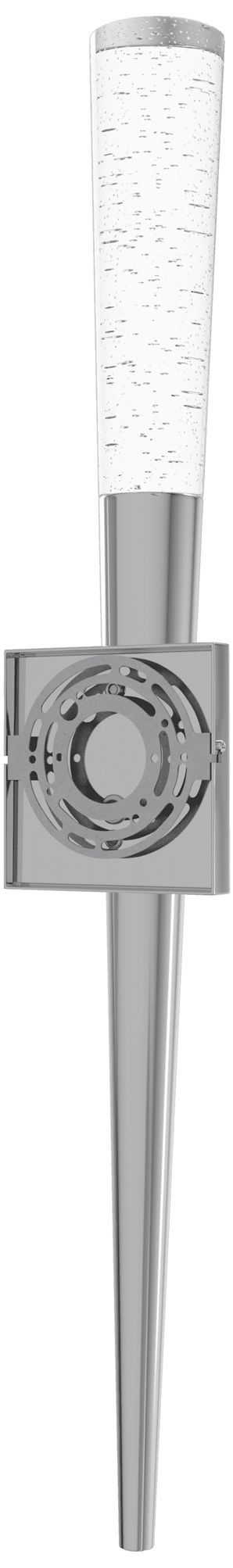 Image 4 Original Glacier 25"H Cone Shaped LED Wall Sconce Chrome/Bubbled more views