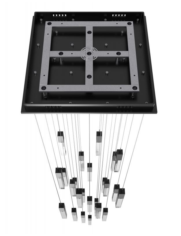 Image 3 Original Glacier 25-Lt 28"W Chandelier Dark Bronze/Clear Crystals more views