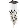 1_Original Glacier 28" Wide Black Multi-Light LED Pendant