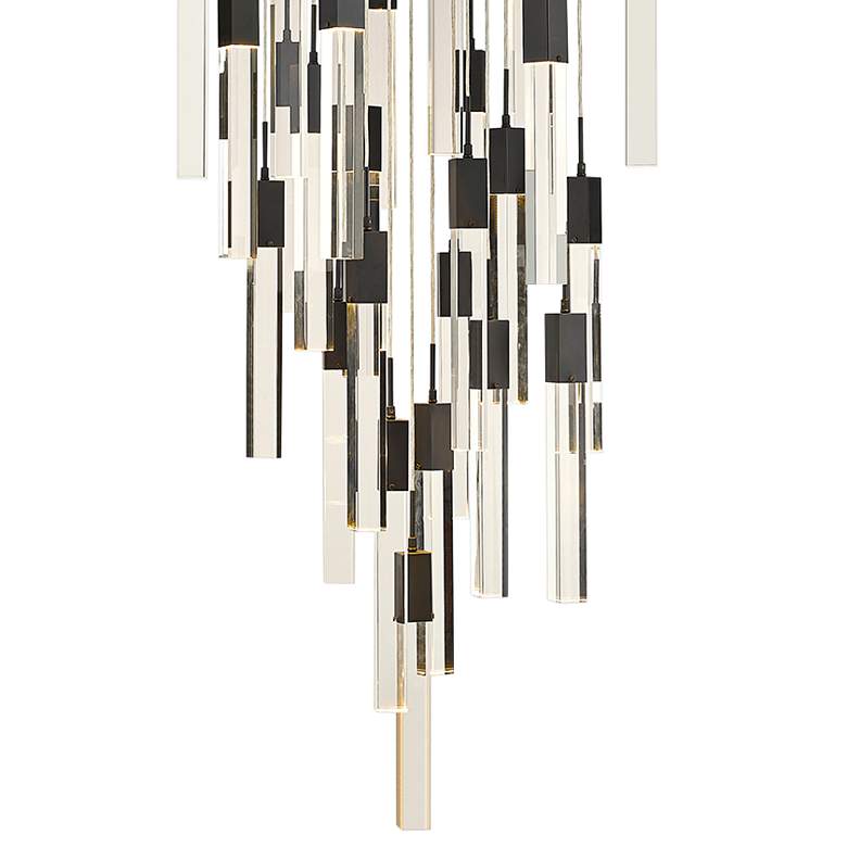 Image 2 Original Glacier 28" Wide Black Multi-Light LED Pendant more views