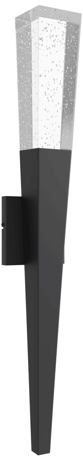Original Glacier 32"H LED Wall Sconce in Black/Aspen Crystal