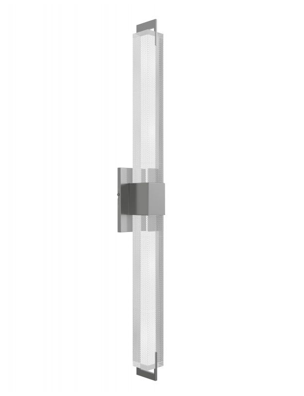 Image 2 Original Glacier 39"H LED Sconce Polished Nickel/Snow Crystals more views