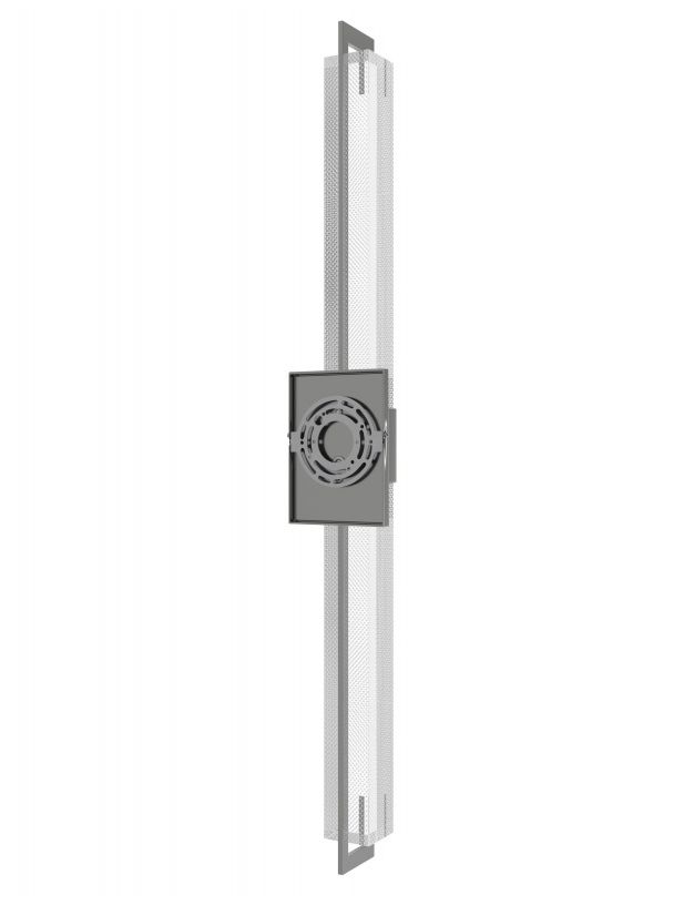Image 3 Original Glacier 39"H LED Sconce Polished Nickel/Snow Crystals more views