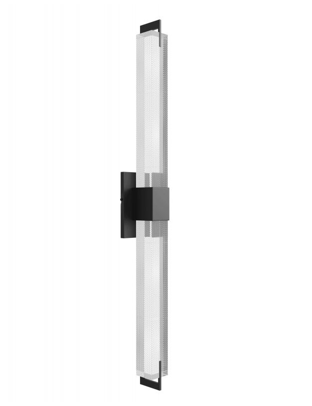 Image 2 Original Glacier 39"H LED Wall Sconce in Black/Snow Crystals more views