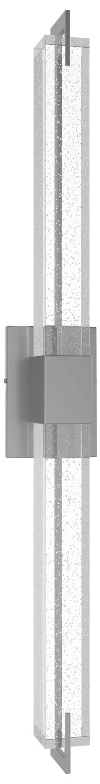Original Glacier 39"H LED Wall Sconce in Polished Nickel/Bubbled