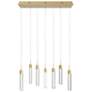 1_Original Glacier 47"W Brass 7-Light LED Multi-Light Pendant