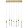 Original Glacier 47"W Brass 7-Light LED Multi-Light Pendant
