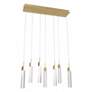 3_Original Glacier 47"W Brass 7-Light LED Multi-Light Pendant more views