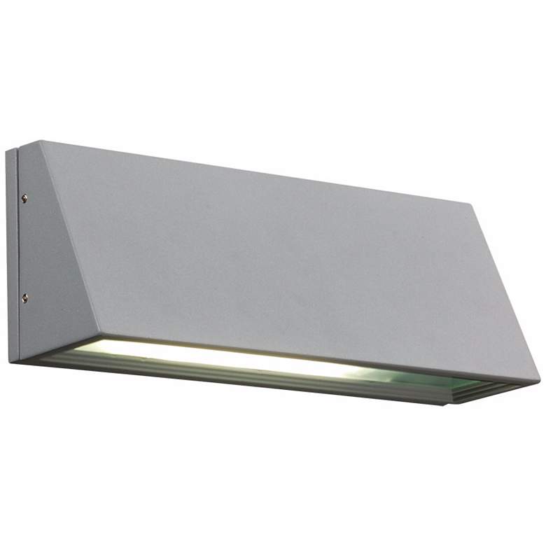 Image 1 Origo 11 inch Wide Silver Outdoor Wall Light