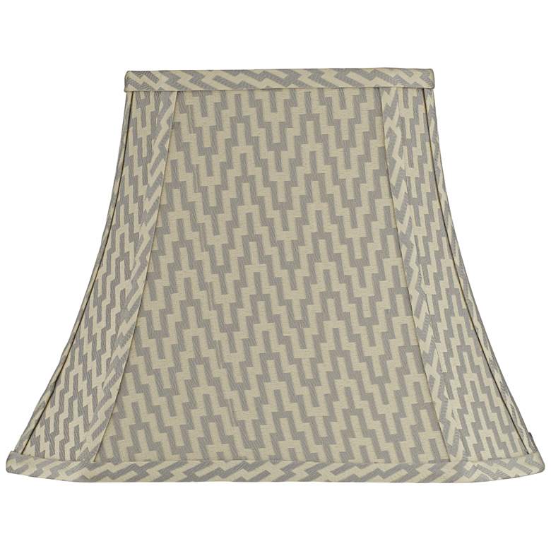 Image 1 Orillia Gray Rectangle Bell Lamp Shade 5/8x10/14x11 (Spider)