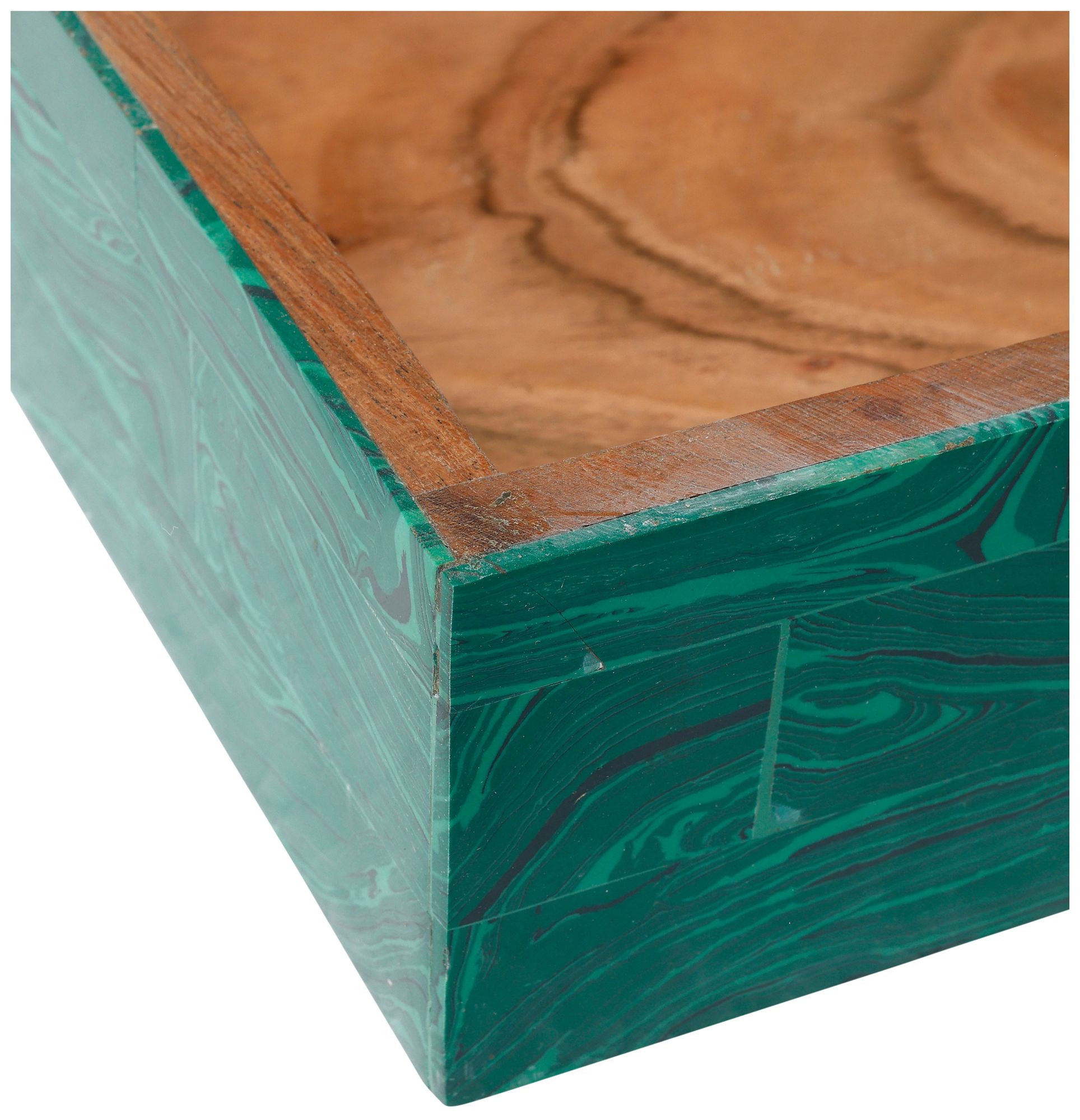 Image 4 Orin Green, Brushed Brass Rectangular Box - Set of 2 more views