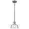 Orinoco 8" Wide 1-Light Mini Pendant - Weathered Zinc