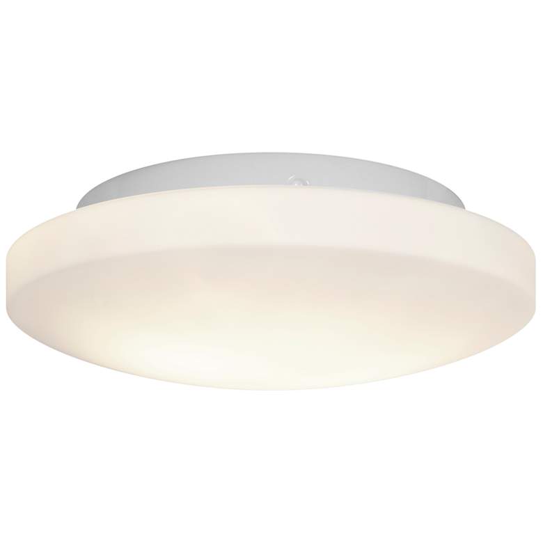 Image 2 Orion 10 3/4" Wide White Ceiling Light with Opal Shade
