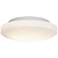 Orion 10 3/4" Wide White Ceiling Light with Opal Shade