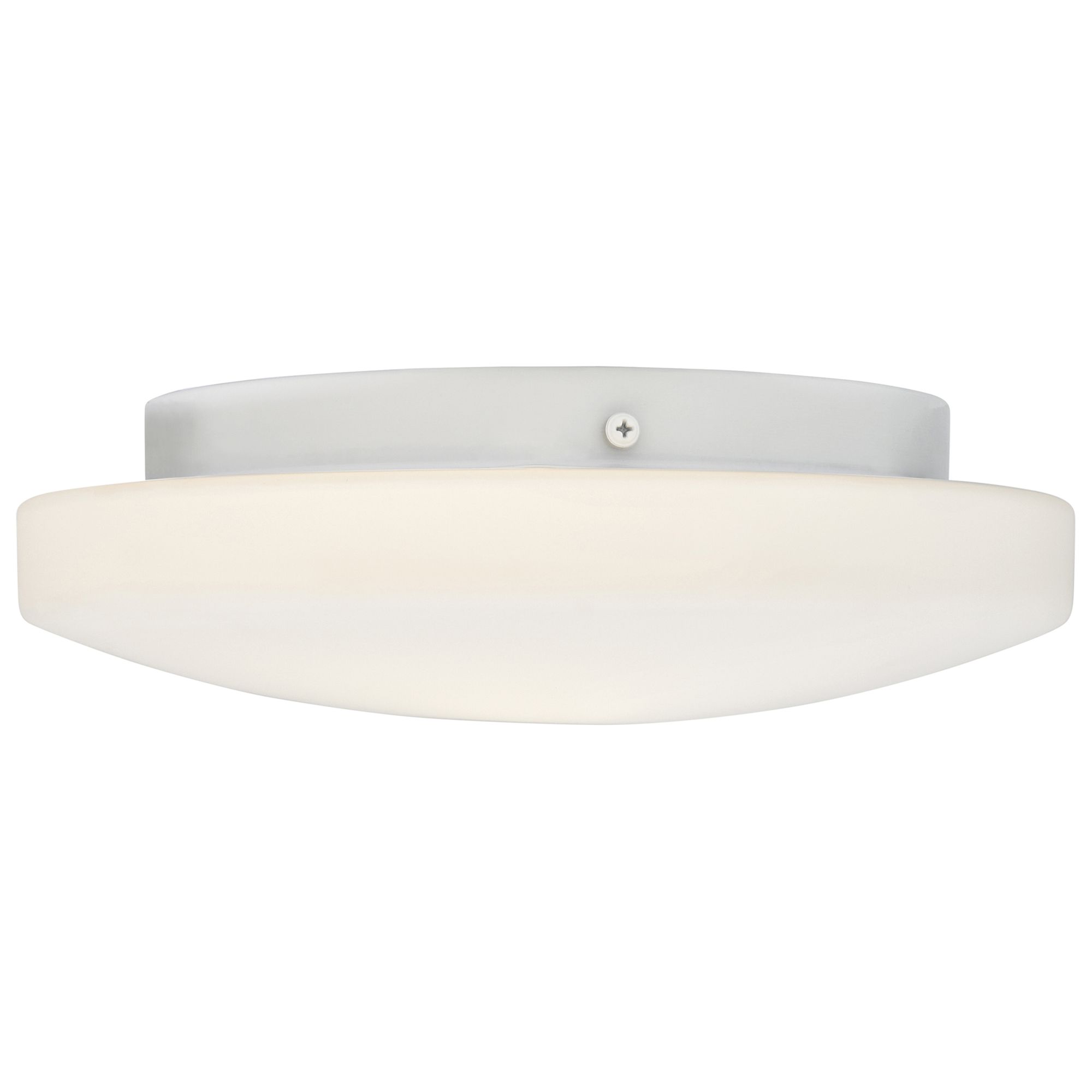 Image 3 Orion 10 3/4" Wide White Ceiling Light with Opal Shade more views