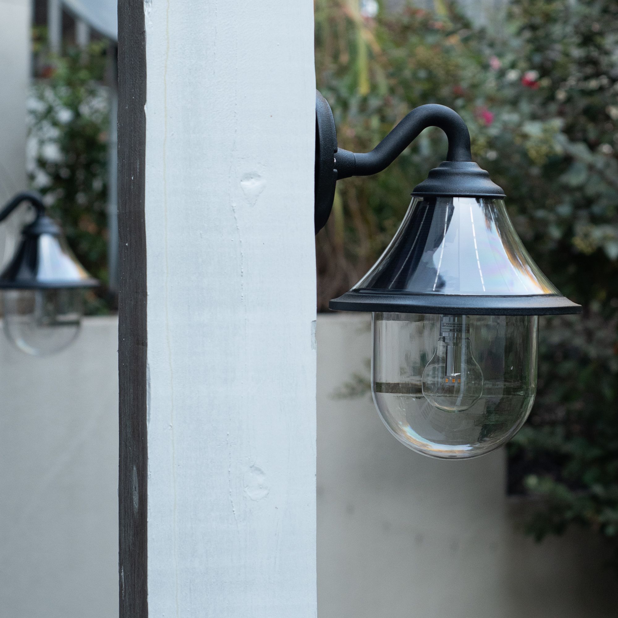 Watch A Video About the Orion Black Solar LED Dusk to Dawn Outdoor Wall Light
