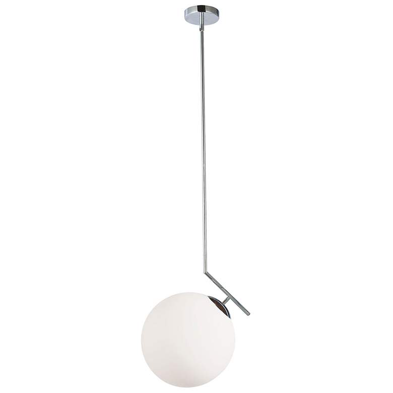 Image 1 Orion 14" Wide Polished Chrome Pendant