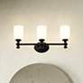 1_Orion 22" Wide Matte Black 3-Light Vanity Bath Light