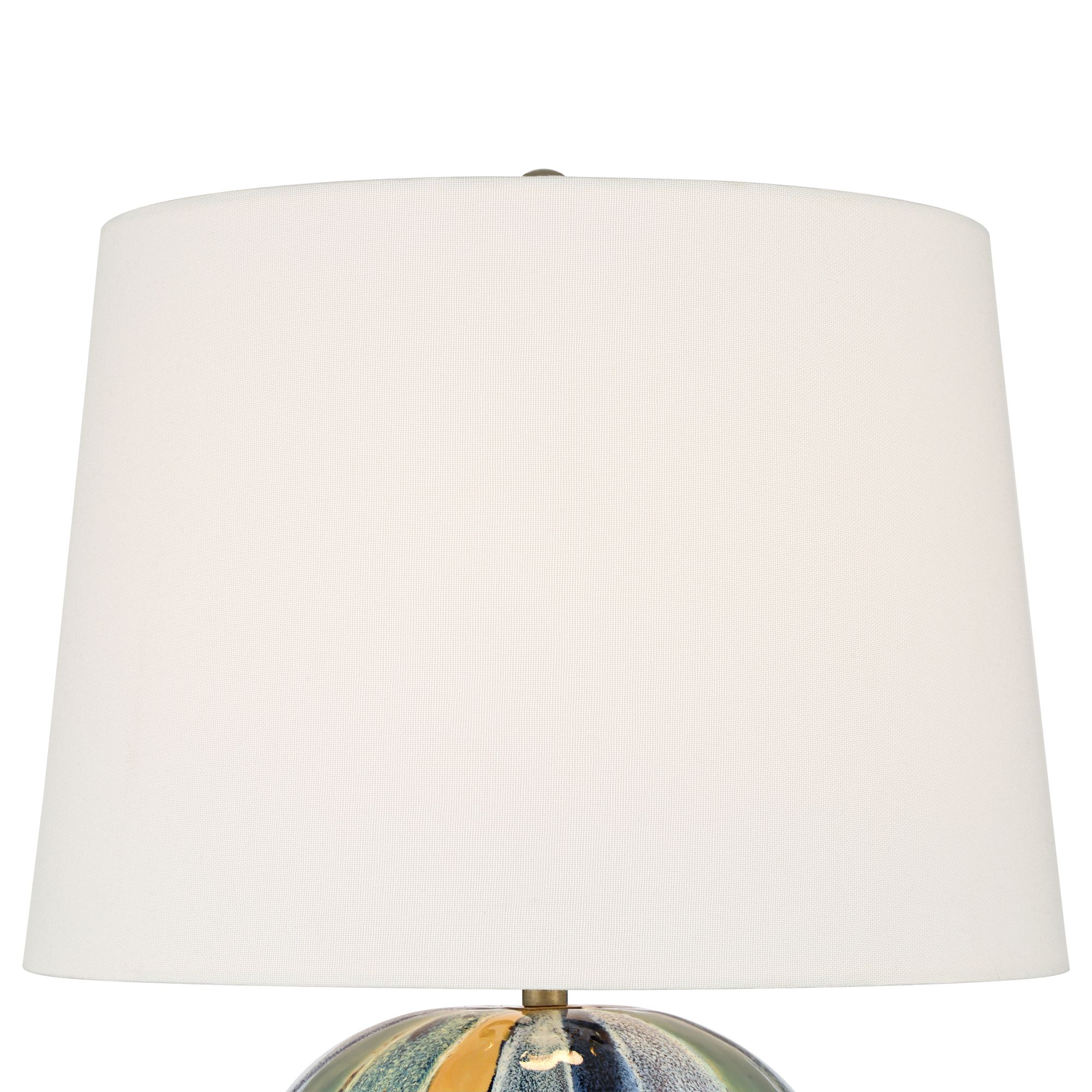 Image 4 Orion 23"H Green Blue Yellow Multi-Color Ceramic Table Lamp Set of 2 more views