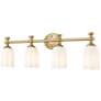 2_Orion 31 1/4" Wide Modern Gold 4-Light Vanity Bath Light