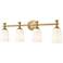 Orion 31 1/4" Wide Modern Gold 4-Light Vanity Bath Light