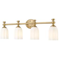 Orion 31 1/4" Wide Modern Gold 4-Light Vanity Bath Light