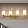 1_Orion 31 1/4" Wide Modern Gold 4-Light Vanity Bath Light