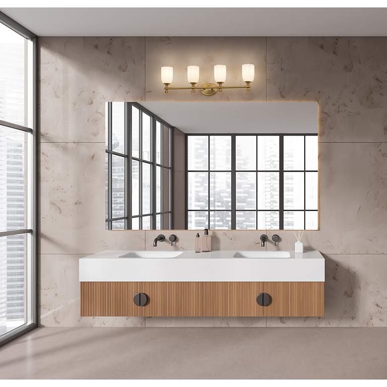 Image 4 Orion 31 1/4" Wide Modern Gold 4-Light Vanity Bath Light more views