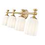 7_Orion 31 1/4" Wide Modern Gold 4-Light Vanity Bath Light more views