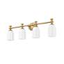 Orion 31 1/4" Wide Modern Gold 4-Light Vanity Bath Light