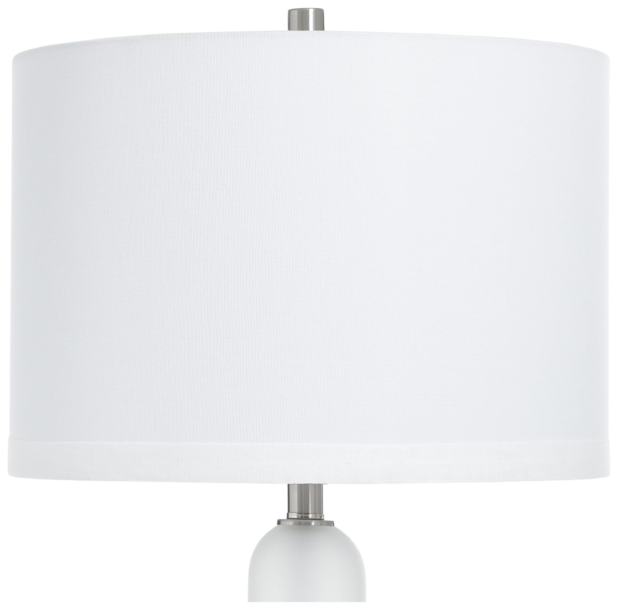 Image 5 Orion 33.5" High Brushed Nickel Table Lamp with White Shade more views