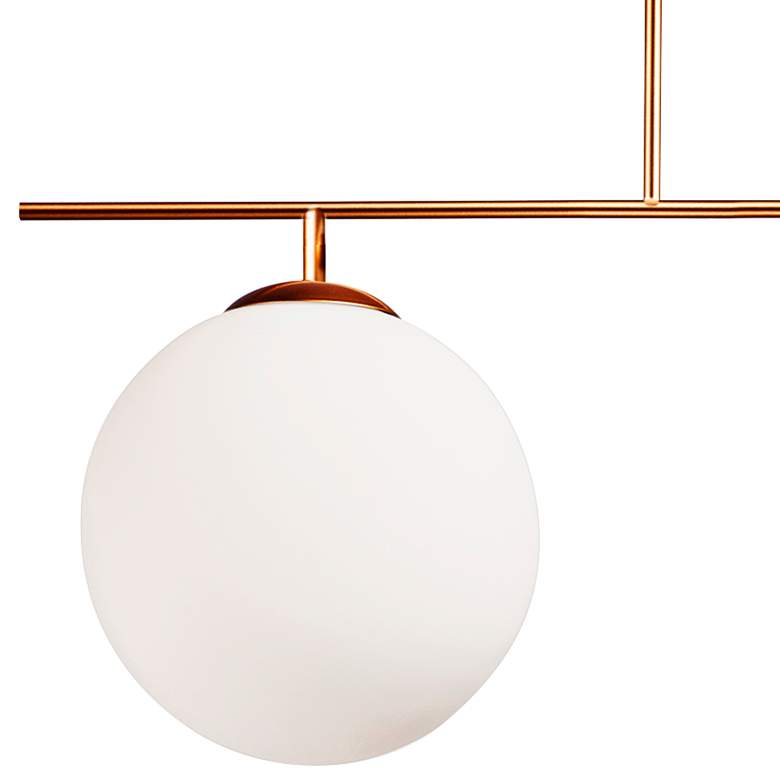 Image 3 Orion 36" Wide Electroplated Gold 3-Light Globe Pendant more views