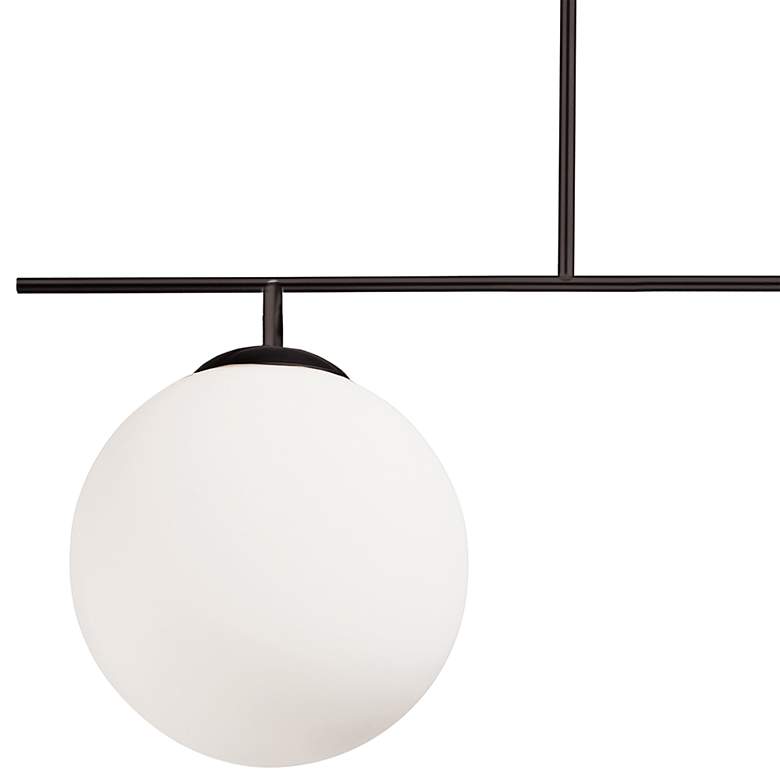 Image 2 Orion 36" Wide Painted Black 3-Light Pendant more views