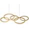Orion 45 1/2" Wide Aged Brass LED Pendant Light