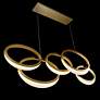 6_Orion 45 1/2" Wide Aged Brass LED Pendant Light more views