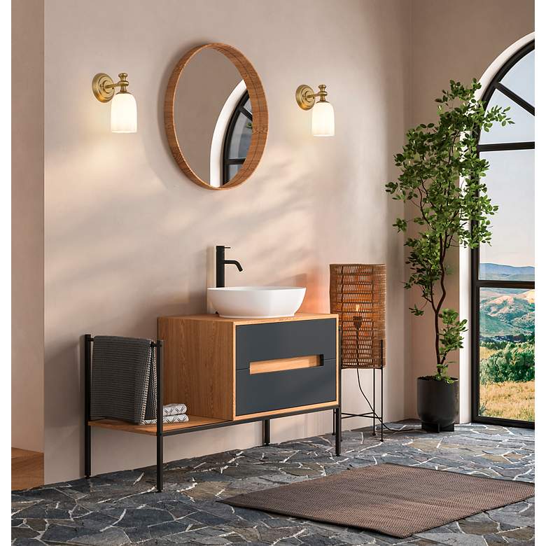 Image 4 Orion 9 1/2" High Modern Gold Wall Sconce more views