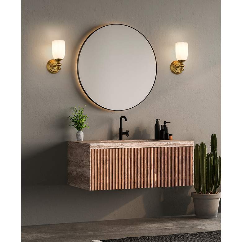 Image 5 Orion 9 1/2" High Modern Gold Wall Sconce more views