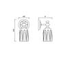 Orion 9 1/2" High Modern Gold Wall Sconce
