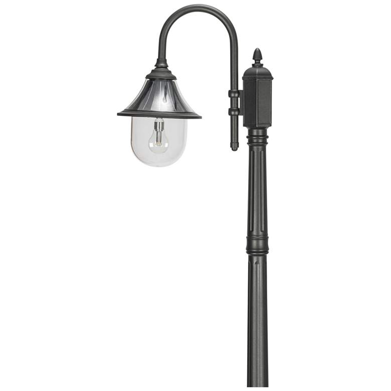 Image 2 Orion 94 3/4" High Black Dusk to Dawn Solar LED Post Light more views