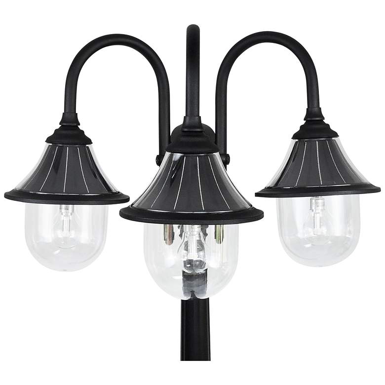 Image 2 Orion 95" High Black Dusk to Dawn Solar LED Post Light more views