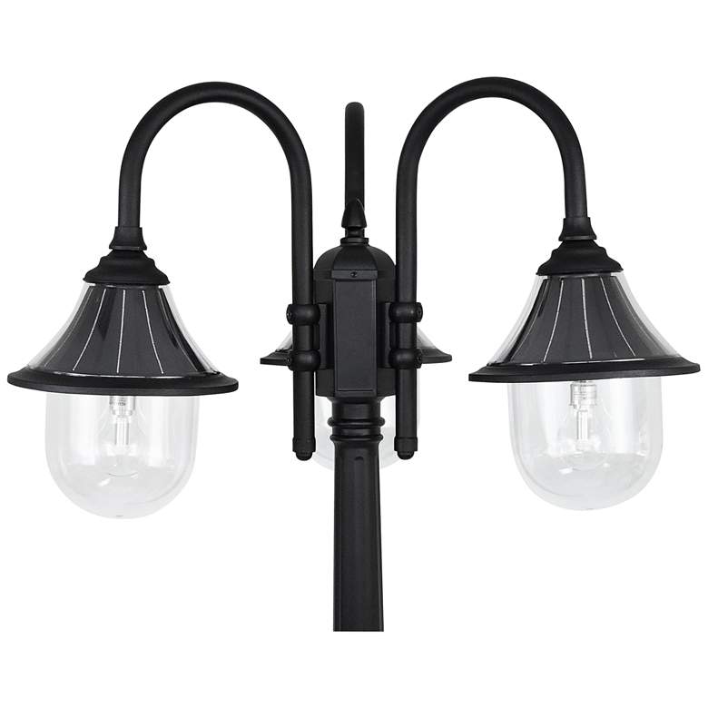 Image 6 Orion 95 inch High Black Dusk to Dawn Solar LED Post Light more views