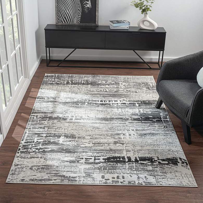 Image 1 Orion Amara 41672 7'10"x10'6" Gray Rectangular Area Rug