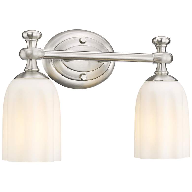 Image 1 Orion by Z-Lite Brushed Nickel 13.75 inch 2 Light Vanity